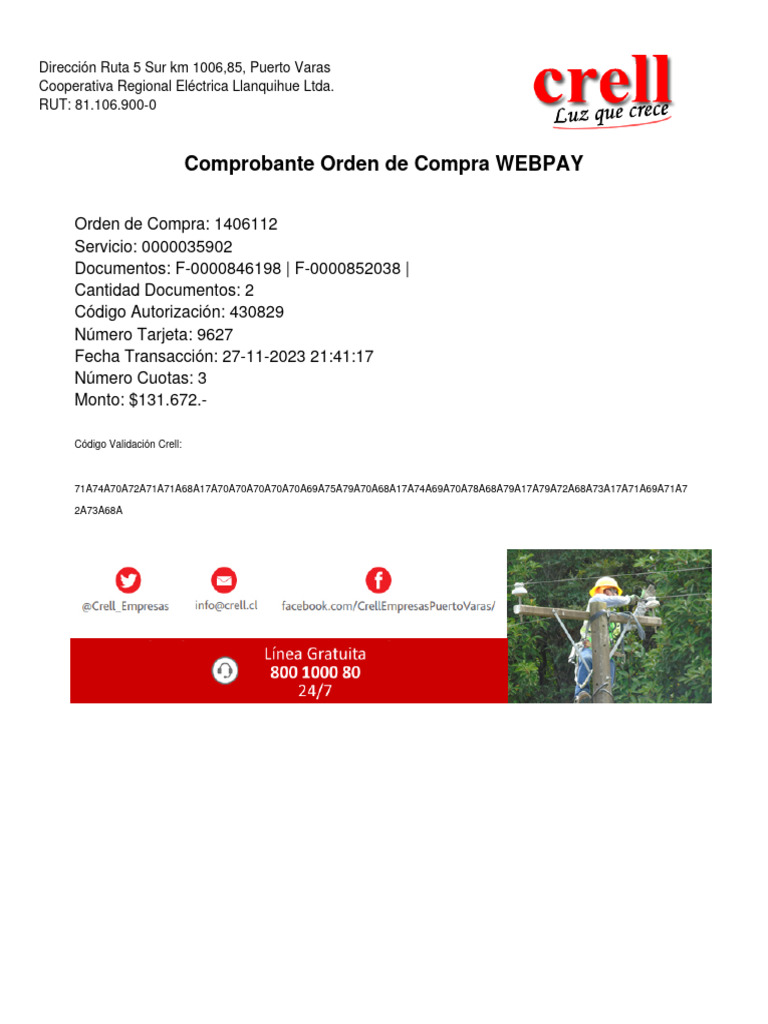 Comprobante Crell 20231127 | PDF