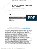 Cat Forklift Dp70e Service Operation Maintenance Manual