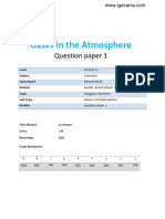 12.1 Gases in The Atmosphere (1C) QP