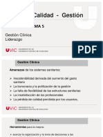 Tema 5 - Gestion Clinica y Liderazgo