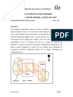 Devoir D'exploitation Minière M1 Génie Minier