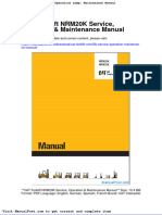 Cat Forklift Nrm20k Service Operation Maintenance Manual