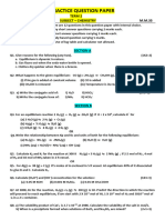 XI Practice Paper (Unit-7)