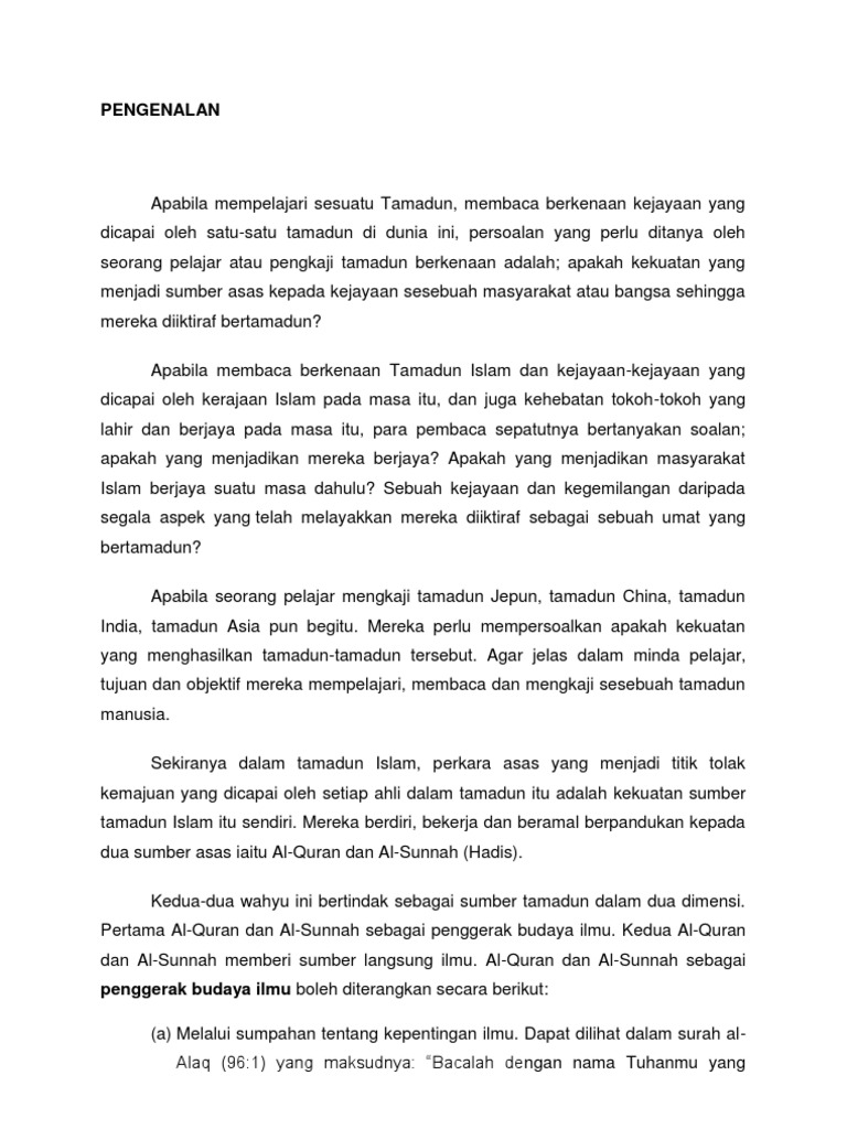 Sumber Tamadun Islam Pdf