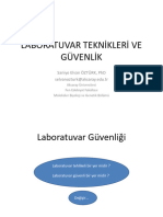 Laboratuvar Teknikleri Ve Güvenlik: Saniye Elvan Öztürk, PHD Selvanozturk@Aksaray - Edu.Tr