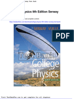 College Physics 9th Edition Serway Test Bank