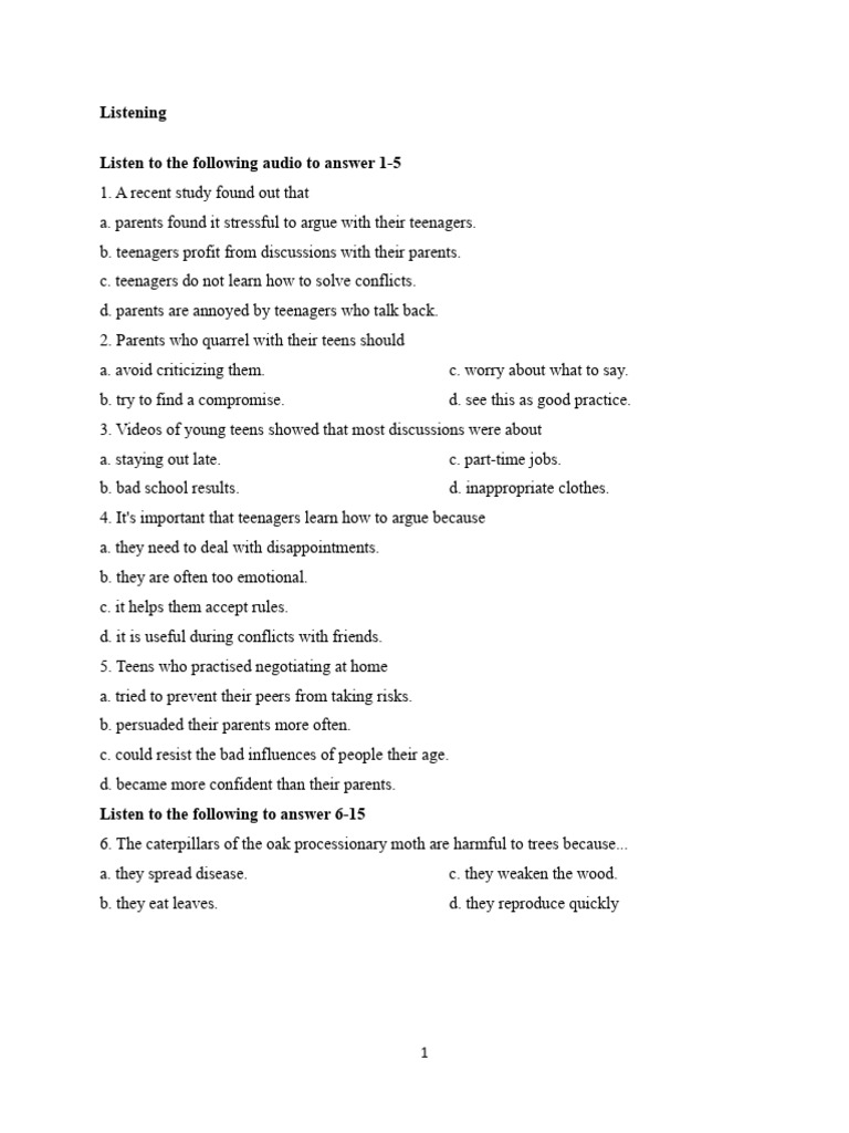 Angelica New TOEFL Exercise #1 | PDF | English Language | Grammar