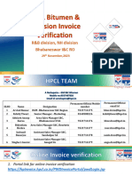 HPCL Invoice Verification
