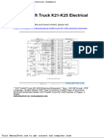 Cat Forklift Truck k21 k25 Electrical Schematic