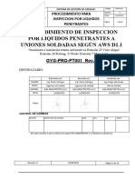 Procedimiento Inspección Por Liquidos Penetrantes GyG ARQUITECTOS SAC