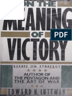 On Meaning of Victory - Essays On Strategy by Edward N. Luttwak