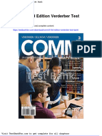 Comm3 3rd Edition Verderber Test Bank