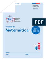 Prueba - Matematica - Cierre - 2023 - 8 - Basico Ensayo