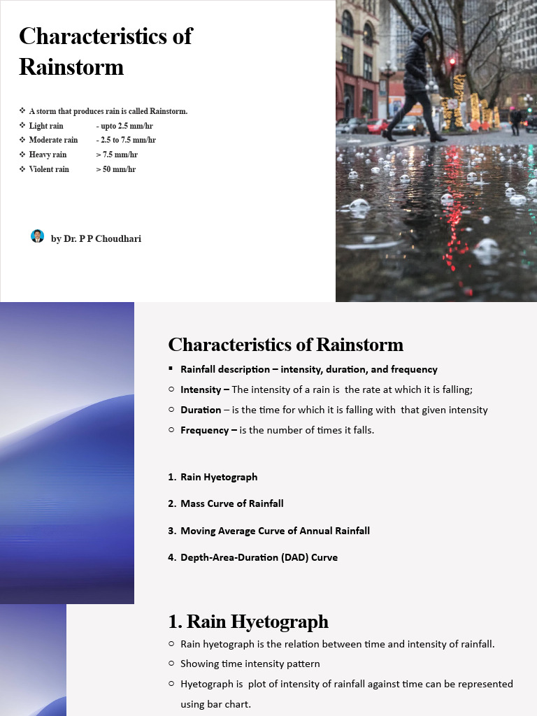 Rainstorm Characteristics and Analysis | PDF | Rain | Precipitation