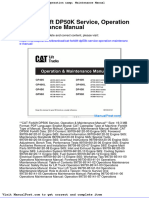 Cat Forklift Dp50k Service Operation Maintenance Manual