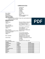 Curriculum Vitae