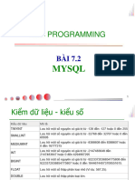 Bai7.2 MySQL