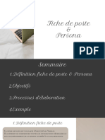 Fiche de Poste & Persona