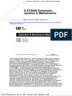 Cat Forklift Et4000 Schematic Service Operation Maintenance Manual