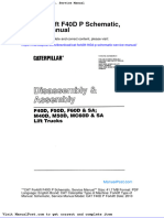 Cat Forklift f40d P Schematic Service Manual