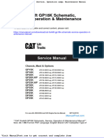 Cat Forklift Gp18k Schematic Service Operation Maintenance Manual