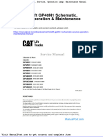 Cat Forklift Gp40n1 Schematic Service Operation Maintenance Manual
