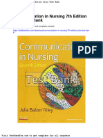Communication in Nursing 7th Edition Julia Test Bank