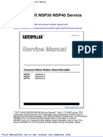 Cat Forklift Nsp30 Nsp40 Service Manual