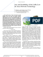 Analysis of Capacity and Scalability of The LoRa Low Power Wide Area Network Technology