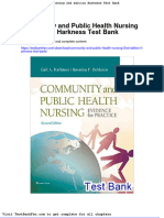 Community and Public Health Nursing 2nd Edition Harkness Test Bank