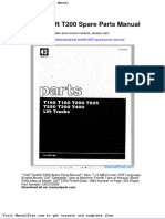 Cat Forklift t200 Spare Parts Manual