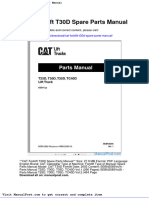 Cat Forklift t30d Spare Parts Manual