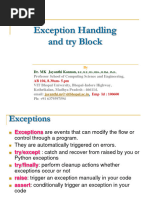 Python-Exception-Handling and Try Block