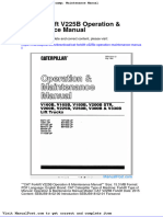 Cat Forklift v225b Operation Maintenance Manual