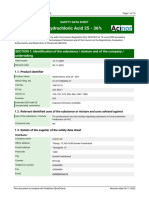 Hydrochloric Acid 25 - 36% MSDS Acinor