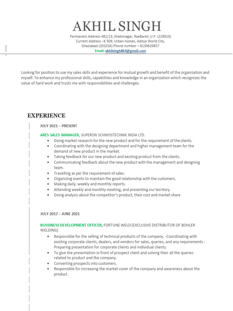 Akhil Singh 2 7 Pdf Sales Business