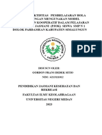 Evektifitas Pembelajaran Bola Voli Melalui Model Pembelajaran Kooperatif Dalam Pelajaran Pjok Siswa SMP N 1 Dolok Pardamean Kabupaten Simalungun