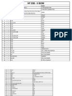 Ararinha4 HF SSB List of Components