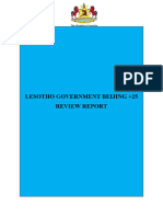 Lesotho Government Beijing +25 Review Report