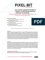 Nuevos Diseños y Formas Organizativas Flexibles en Educación Superior: Construcción de Itinerarios Personales de Aprendizaje