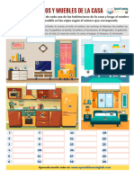 Los Objetos y Muebles de La Casa en Espanol Ejercicios en PDF Con Respuestas