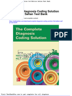 Complete Diagnosis Coding Solution 3rd Edition Safian Test Bank