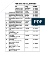 XII Citylight TIME TABLE