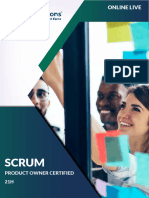 SCRUM PRODUCT OWNER Online Live