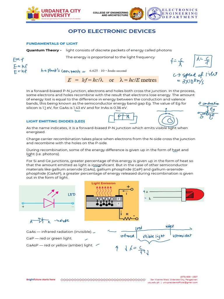 5 OPTO ELECTRONIC DEVICES PDF Laser Light Emitting Diode