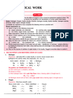 Chemistry Selina Chapter 9 Practical Work