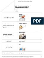 Картки - B1.1 (Thema 3, GESUND BLEIBEN) - - Quizlet