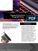 Mastering Python Programming