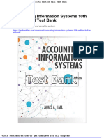Accounting Information Systems 10th Edition Hall Test Bank