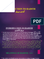 Introduction To Hadith